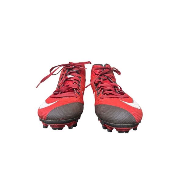 Nike 12.5 Men Red Black Alpha Pro 2 TD Bred Cleat Football Sport Field Grass - Picture 7 of 15